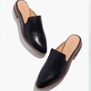 Madewell Frances Skimmer Mule in Black Leather
